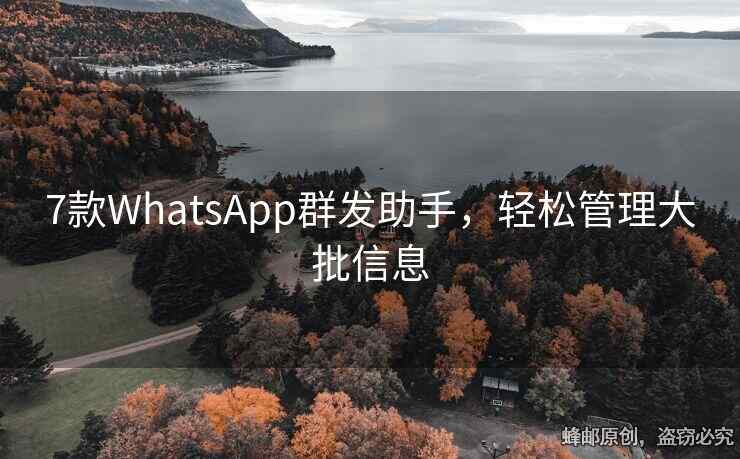 7款WhatsApp群發(fā)助手，輕松管理大批信息