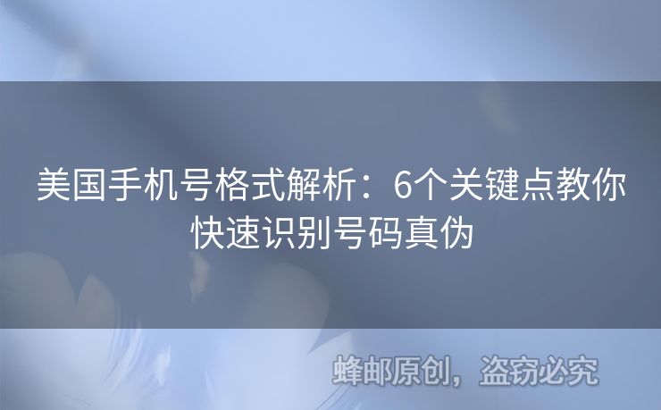 美國(guó)手機(jī)號(hào)格式解析:6個(gè)關(guān)鍵點(diǎn)教你快速識(shí)別號(hào)碼真?zhèn)? alt=