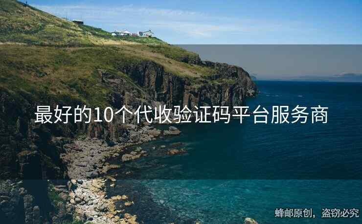 最好的10個代收驗證碼平臺服務(wù)商