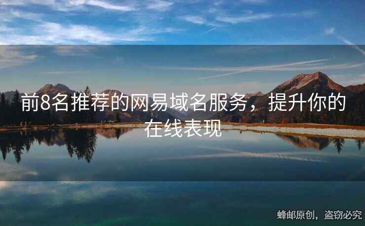 前8名推薦的網(wǎng)易域名服務(wù)，提升你的在線表現(xiàn)