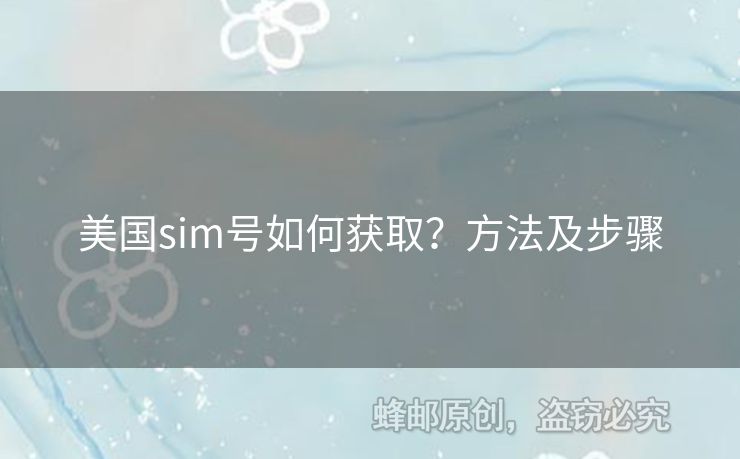美國(guó)sim號(hào)如何獲?。糠椒安襟E