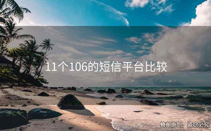 11個106的短信平臺比較