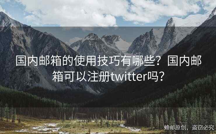 國內(nèi)郵箱的使用技巧有哪些？國內(nèi)郵箱可以注冊twitter嗎？