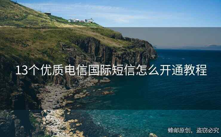 13個優(yōu)質電信國際短信怎么開通教程